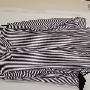 Philosophy Black and White Striped Womens Shirt